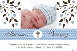 boys christening and baptism invitation