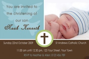 boys christening and baptism invitation