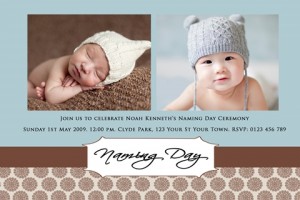 boys christening and baptism invitation