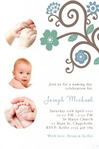 boys christening and baptism invitation