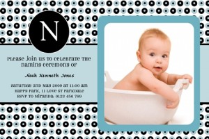 boys naming day ceremony christening and baptism invitation