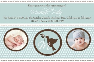boys christening and baptism invitation