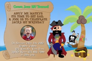 boys pirate invitation