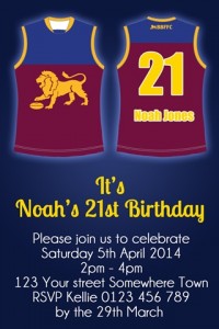 Brisbane lions AFL invitation