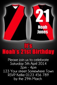 Essendon bombers AFL invitation