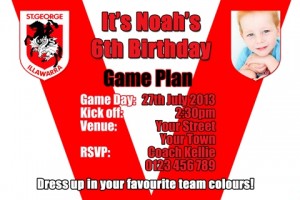 St George Dragons football NRL invitation