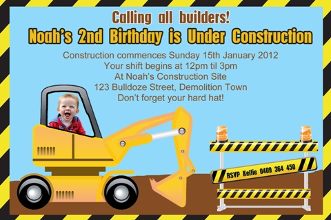 building contruction invitation